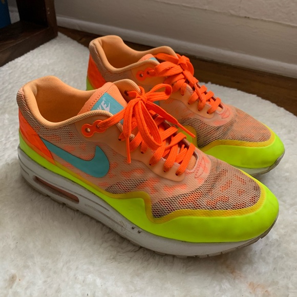 Nike Shoes - Nike Women's Air Max 1 NS Peach Neon Yellow Orange